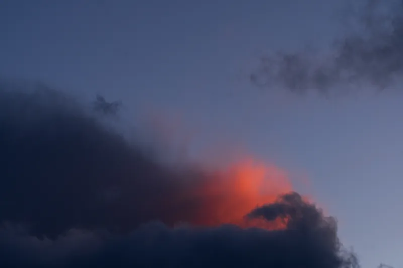 Sky, fire, Falmouth. 2021.